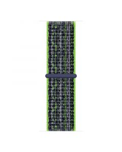 Woven nylon strap for iwatch42/44/45/49mm(Bright Green/Blue)