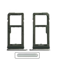 Sim Card Tray and MicroSD Card Tray for Samsung Galaxy Note 8(Silver)