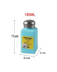 Plastic Liquid Alcohol Bottle(ESD FLUID DISPENSER)(180 ML)