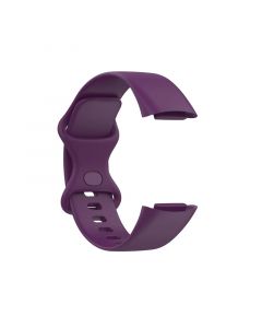 Silicone Strap for Fitbit Charge5(103 108mm)(Deep Purple)