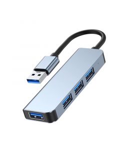 USB 3.0 Hub With 4 Port USB 3.0 Hub Splitter(Wide) and 0.65ft Extended Cable