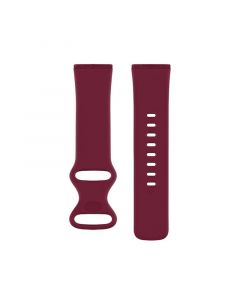 Silicone Strap for Fitbit Versa 3(100 102mm)(Deep Red)