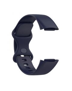 Silicone Strap for Fitbit Charge5(103 145mm)(Dark Blue)