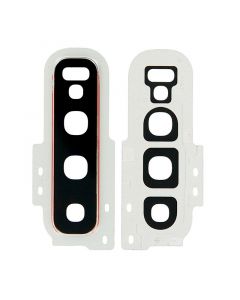 Back Camera Lens with Cover Bezel Ring for Samsung Galaxy S10 (Silver)