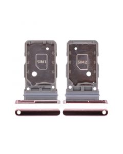 Dual Sim Card Tray for Samsung Galaxy S21 (Gold)