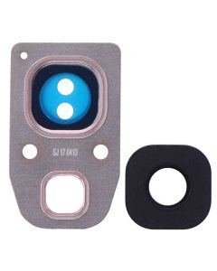 Back Camera Glass Lens and Cover Bezel Ring for Samsung Galaxy A7 (A720/2017) (Pink)