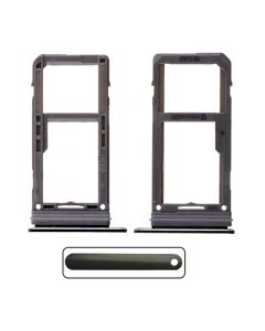 Sim Card Tray and MicroSD Card Tray for Samsung Galaxy Note 8(Black)