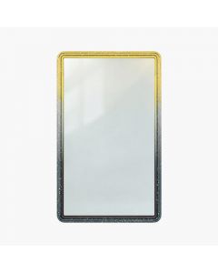 Hard TPU Bumper Guard(Injection Silver White) with Clear Acrylic Plate for Standard PSA Graded Cards – Top Gold, Bottom Black