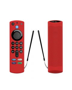 Silicone Case for Amazon Fire TV Stick 4K Max/Alexa Voice Remote 3rd Gen(Red)