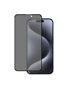 Privacy Tempered Glass for iPhone 15 Pro - Anti Scratch/Fingerprint [Full Coverage] Auto Dust/Align Kits(2 Pack)