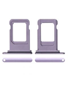 Sim Card Tray with Waterproof Gasket Ring for iPhone 11(Purple)