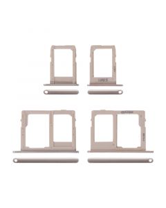Sim Card Tray and MicroSD Card Tray for Samsung Galaxy A6 (A600/2018)/A6 Plus (A605/2018)(Gold)