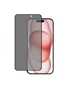 Privacy Full Cover Tempered Glass for iPhone 15/iPhone 16