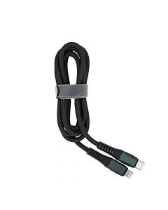 Type-C to 8 Pin Fast Charging Data Cable (Braided Line) - Black (1.0M)