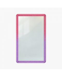 TPU Bumper Guard(Injection Silver White) for Standard PSA Graded Cards – Top Rose Red, Bottom Purple