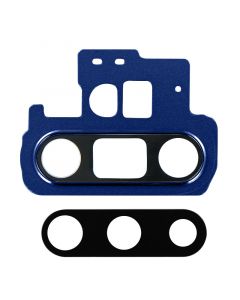 Back Camera Glass Lens and Cover Bezel Ring for Samsung Galaxy Note 10 Plus (Blue)