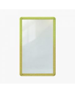 TPU Bumper Guard(Injection Silver White) for Standard PSA Graded Cards – Top Light Green, Bottom Gold