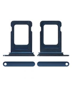 Sim Card Tray with Waterproof Gasket Ring for iPhone 12 Pro/12 Pro Max(Blue)
