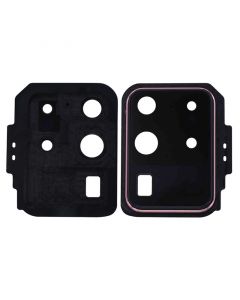 Back Camera Lens with Cover Bezel Ring for Samsung Galaxy S20 Ultra (Pink)