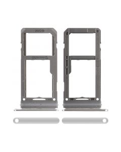Sim Card Tray and MicroSD Card Tray for Samsung Galaxy S8/Galaxy S8 Plus(Silver)