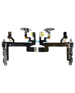 Power and Volume Flex Cable with Metal Plate for iPhone 5S