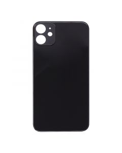 Back Glass Cover for iPhone 11 (for iPhone/Large Camera Hole) - Black