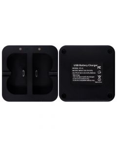 Dual Battery Charging Dock for Ring-Doorbell Camera 2/3/4(With Micro USB Input)