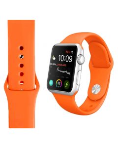 Silicone Strap for Apple iWatch Series (42/44/45/49MM)(Orange)