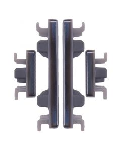 Hard Buttons (Power & Volume) for Motorola Moto G8 (XT2045-1 / 2020) / G Fast (XT2045-3 / 2020) (Silver) (US Version)