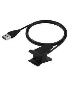 USB Charging Clip Cable Cord Replacement Compatible with Fitbit Alta(Black)(30cm/1ft)