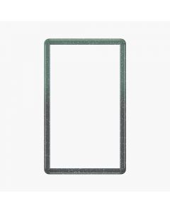 TPU Bumper Guard(Injection Silver White) for Standard PSA Graded Cards – Gradient Black