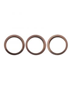 Back Camera Frame Ring for iPhone 11 Pro(Gold)(3 piece set)