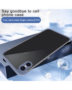 Corner pad protective case for iPhone X (TPU)(Blue)