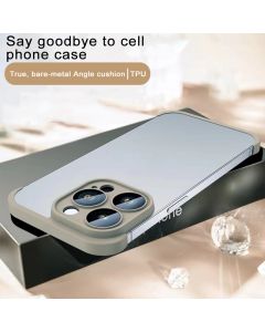 Corner pad protective case for iPhone 15 Pro (TPU)(Grey)