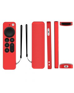 Silicone Case for Apple TV Siri Remote 4K/HD(2nd & 3rd Gen)(Red)
