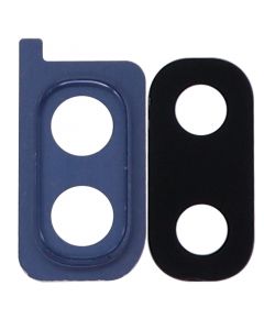 Back Camera Glass Lens and Cover Bezel Ring for Samsung Galaxy A20 (A205/2019) (Blue)