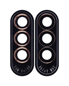 Metal Ring Camera Lens Protector For Samsung Galaxy Z Fold 4 (Gold)