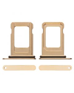 Sim Card Tray with Waterproof Gasket Ring for iPhone 12 Pro/12 Pro Max(Gold)