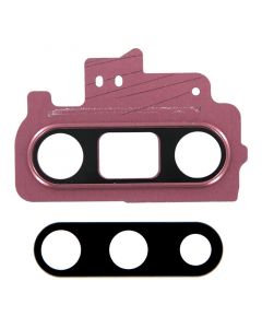 Back Camera Lens with Cover Bezel Ring for Samsung Galaxy Note 10 (Pink)