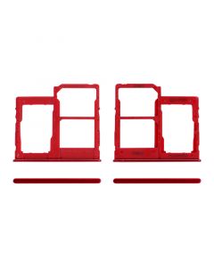 Dual Sim Card Tray and MicroSD Card Tray for Samsung A40 (A405/2019)(Red)