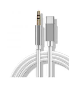 USB C to 3.5mm Audio Aux Jack Cable(3.3ft)(White)