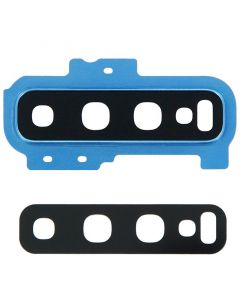 Back Camera Lens with Cover Bezel Ring for Samsung Galaxy S10 Plus (Blue)