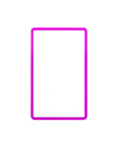 Hard TPU Bumper Guard(Barbie Pink) with Clear Acrylic Plate for Standard PSA Graded Cards