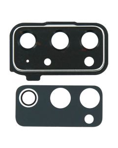 Back Camera Lens with Cover Bezel Ring for Samsung Galaxy S20 FE 5G (Silver)