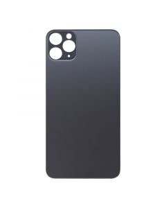Back Glass Cover for iPhone 11 Pro Max (for iPhone/Large Camera Hole) - Black