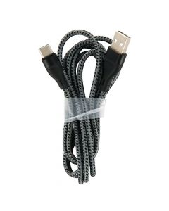 3A Type-C to 8 Pin Fast Charging Data Cable (Integration Head/Braided Line) - Gray (1.0M)