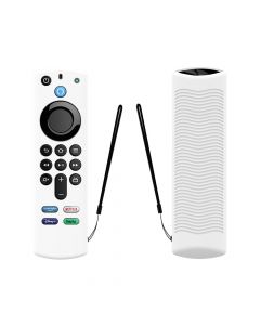 Silicone Case for Amazon Fire TV Stick 4K Max/Alexa Voice Remote 3rd Gen(Glow White)