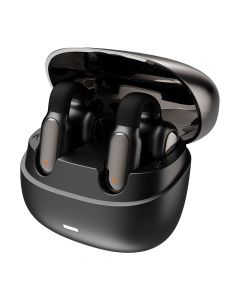 Bluetooth 6.0 Clip-On Earbuds – Lightweight Comfort, ACS 360° Air Conduction Stereo, Directional Audio(Black)