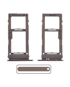 Sim Card Tray and MicroSD Card Tray for Samsung Galaxy S10/S10 Plus/S10E(Gold)