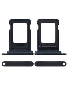 Single Sim Card Tray for iPhone 15 Pro/15 Pro Max(Black)